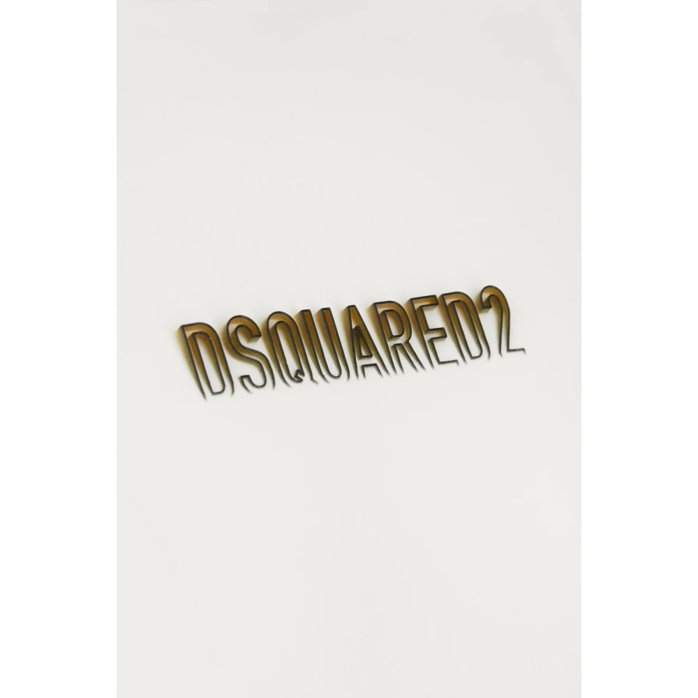 Dsquared2 Casual Katoenen T-Shirt voor Mannen White Heren