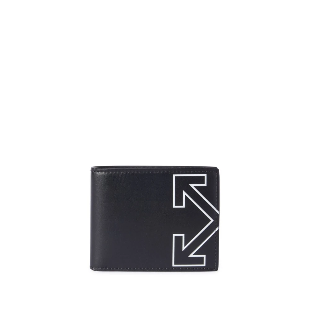 Off White Heritage Portemonnee met pijl motief Black Heren
