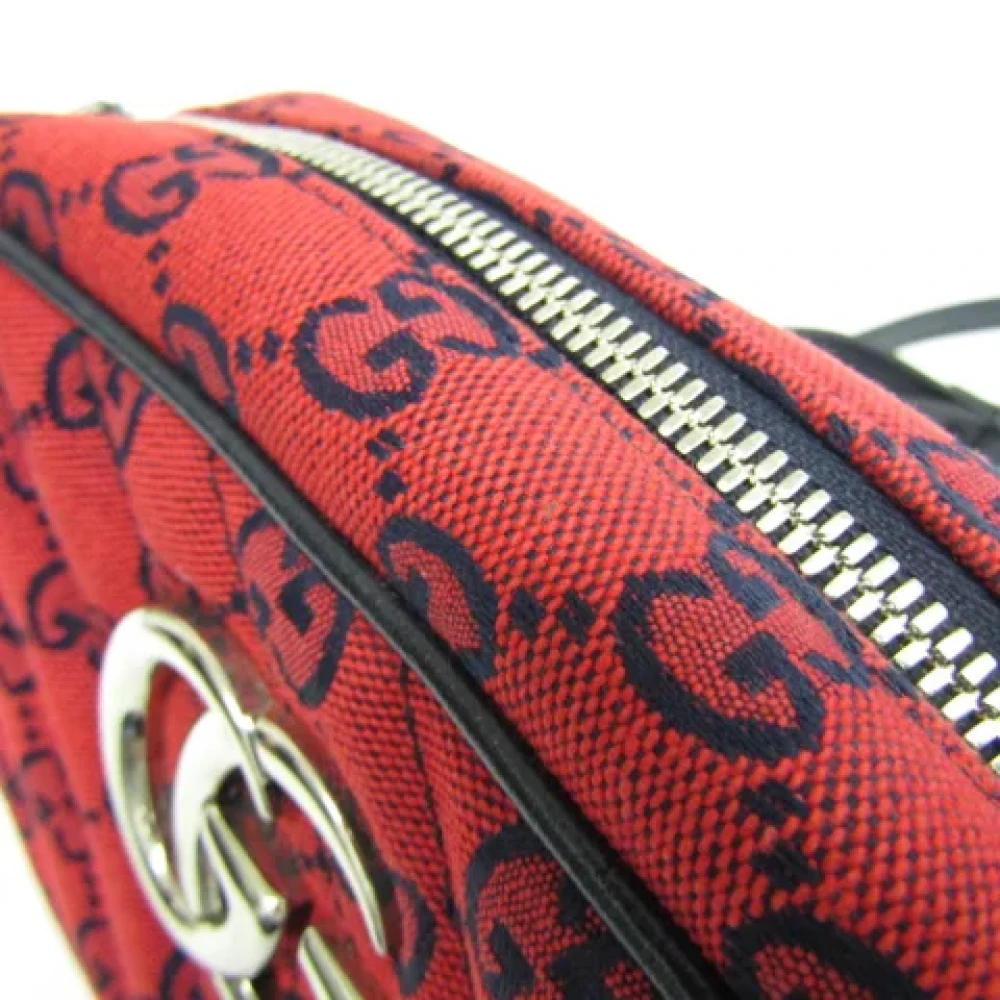 Gucci Vintage Pre-owned Fabric gucci-bags Red Dames