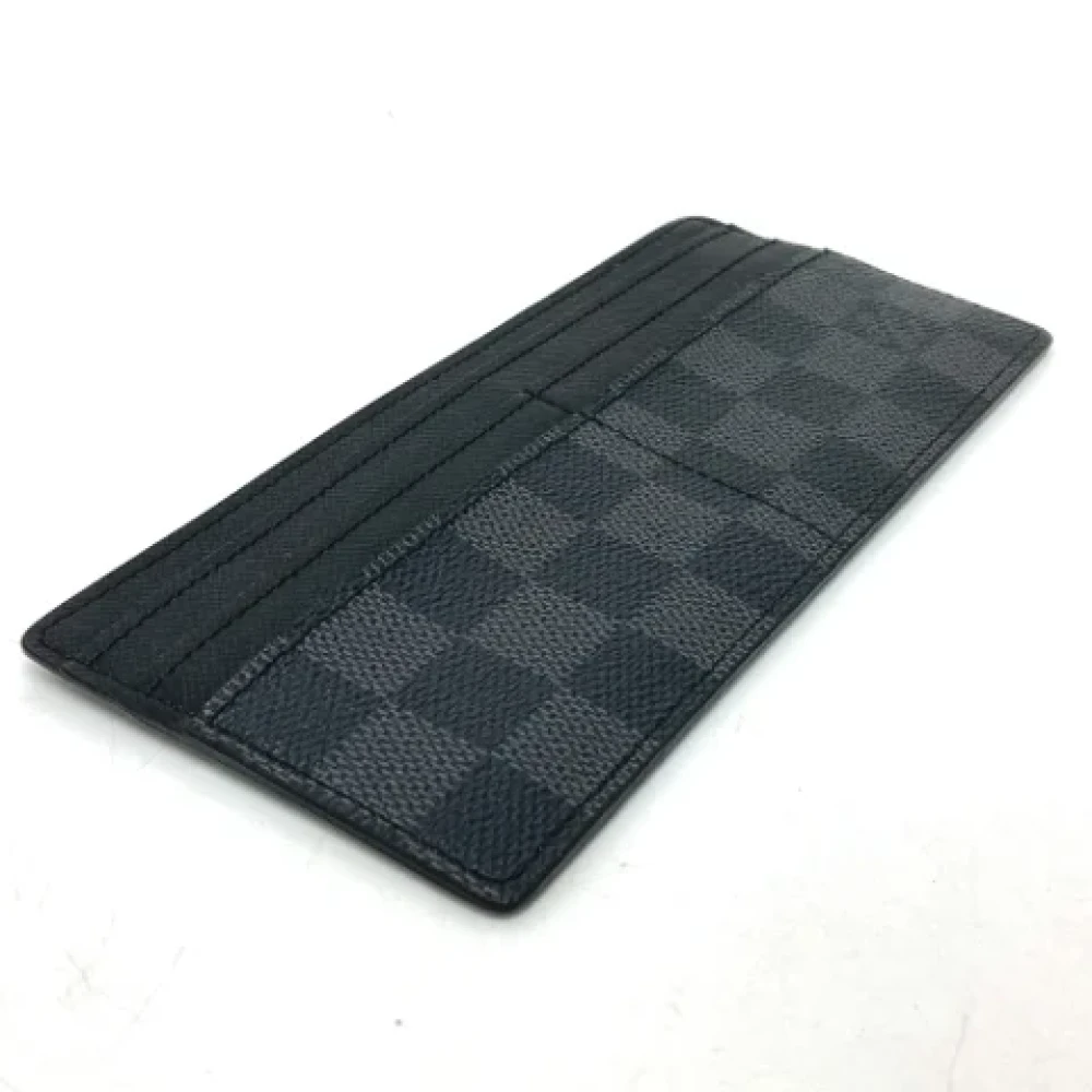 Louis Vuitton Vintage Pre-owned Fabric wallets Black Heren