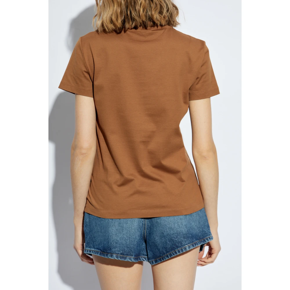 Max Mara T-shirt Papaia Brown Dames