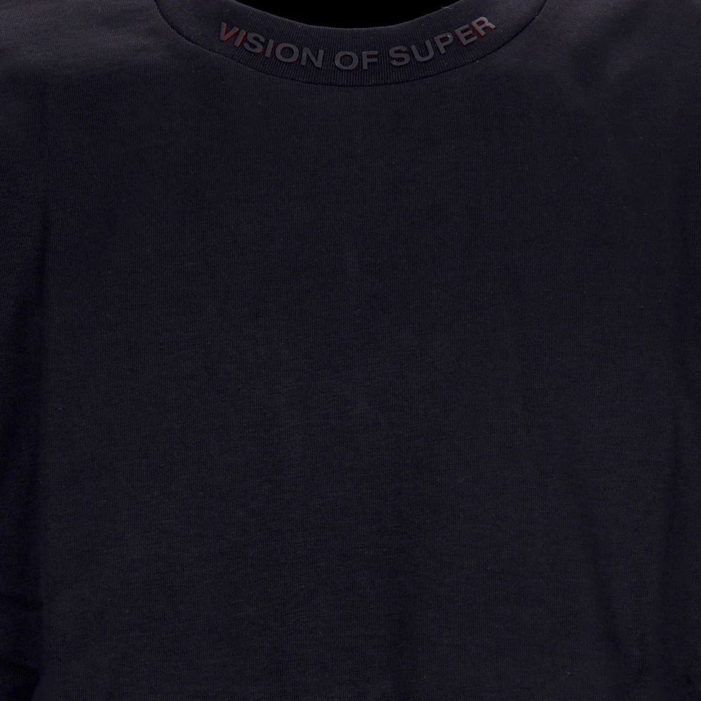 Vision OF Super Flames Tee Zwart Rood Korte Mouwen T-Shirt Black Heren