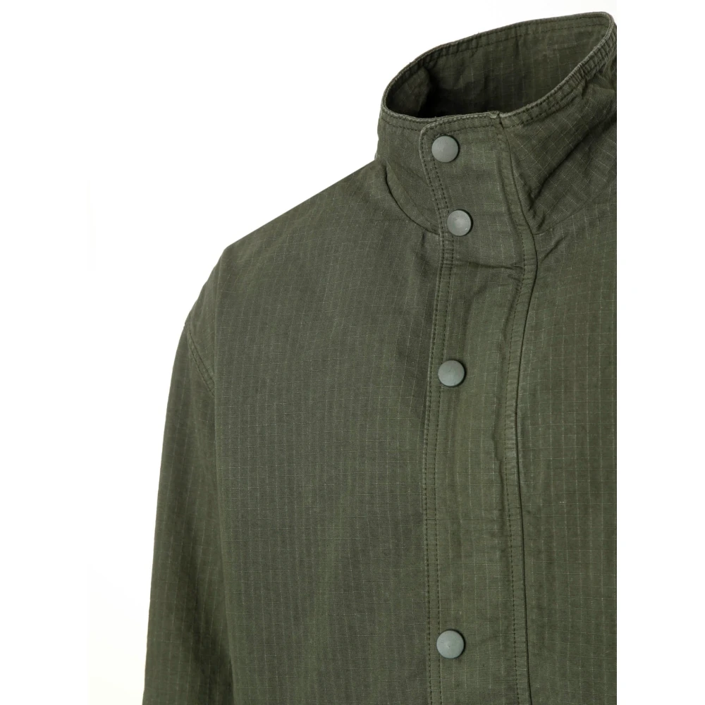 American vintage Lichte Bomberjack met Opstaande Kraag Green Heren