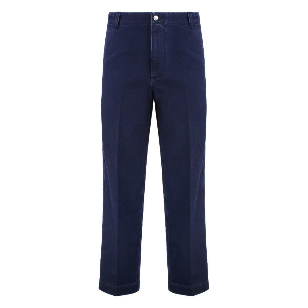Gucci Men's Blue Denim Trousers With Pockets