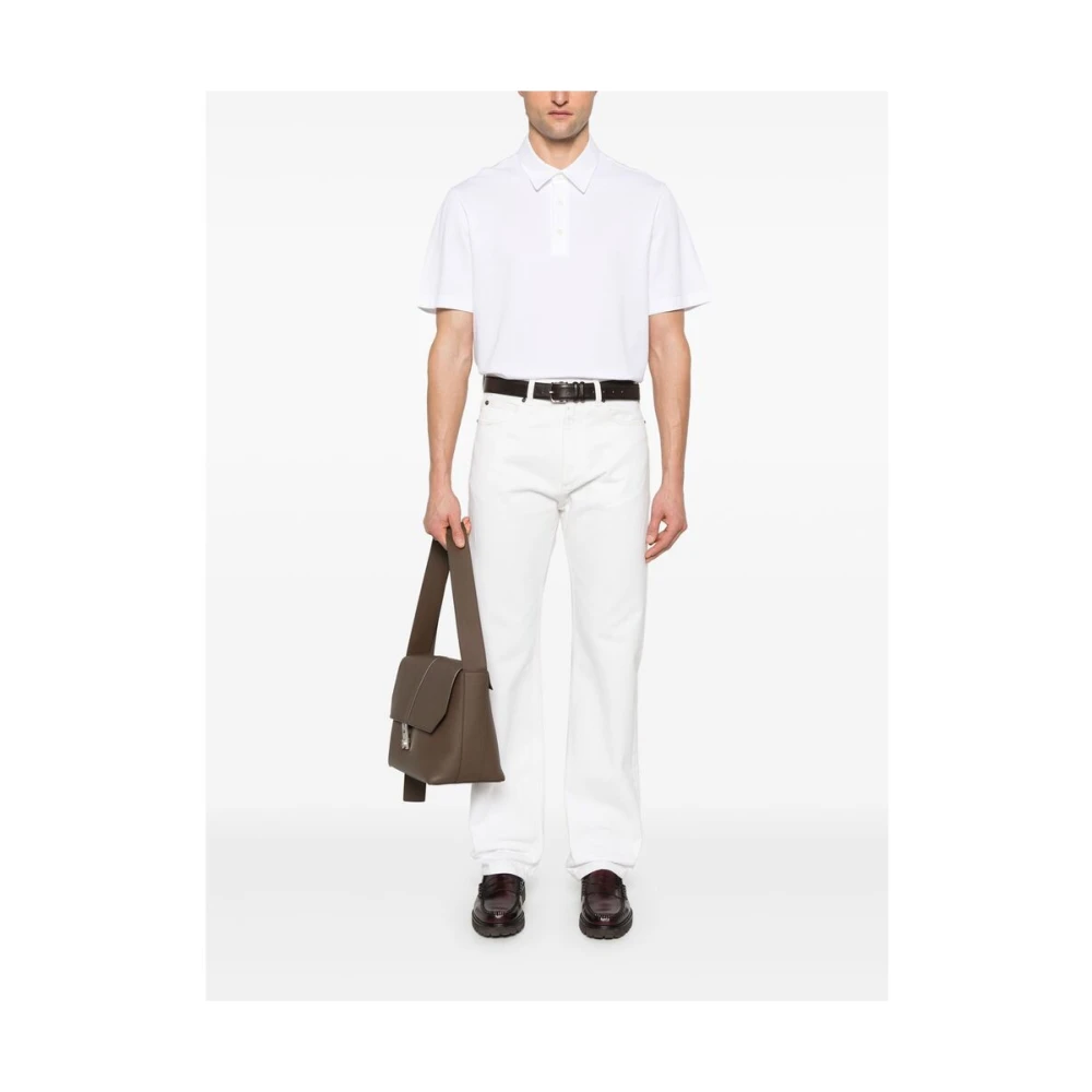 Brioni Witte Trui met Korte Mouwen White Heren