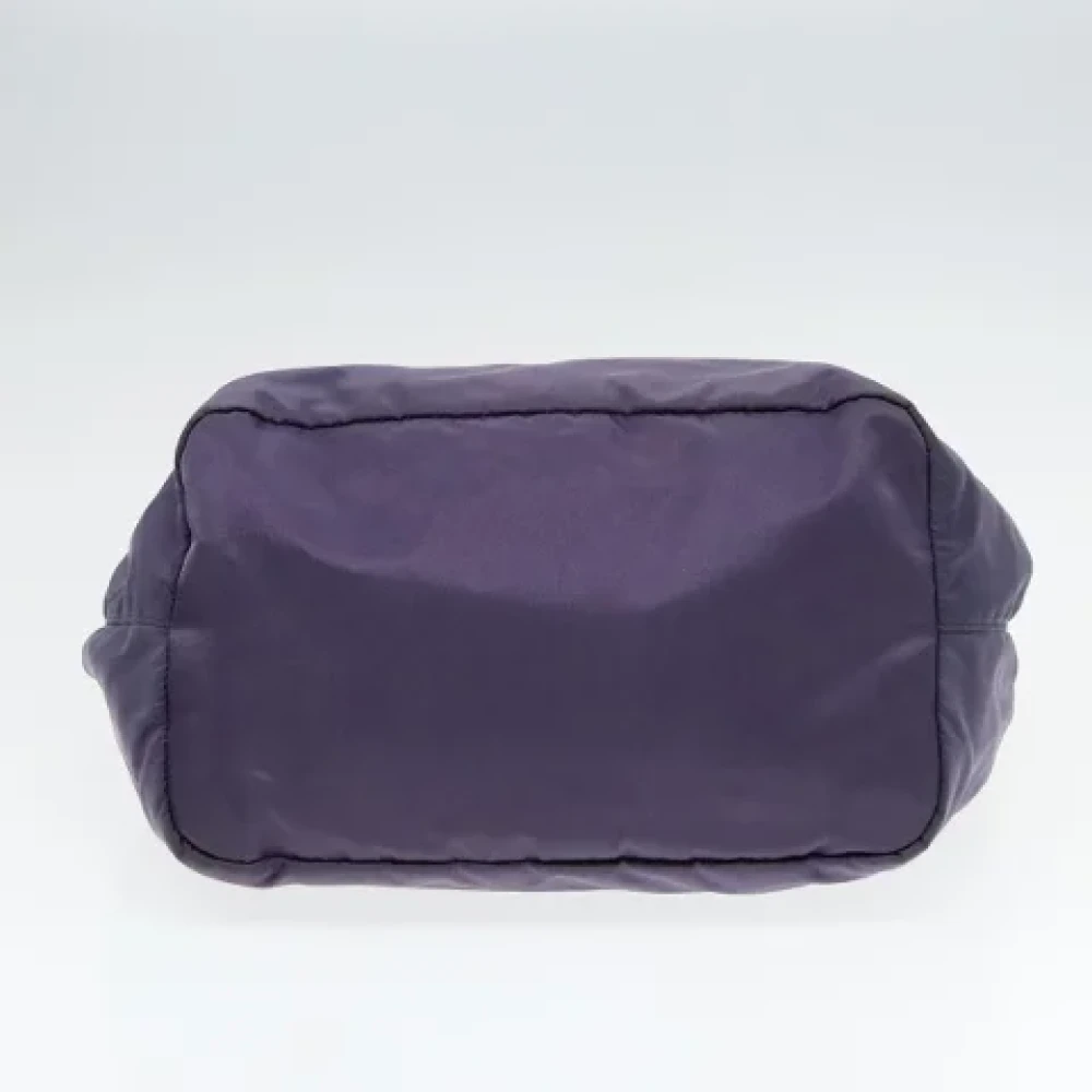 Prada Vintage Pre-owned Nylon handbags Purple Dames
