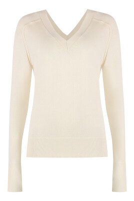 ribstrikket-v-hals-uld-sweater