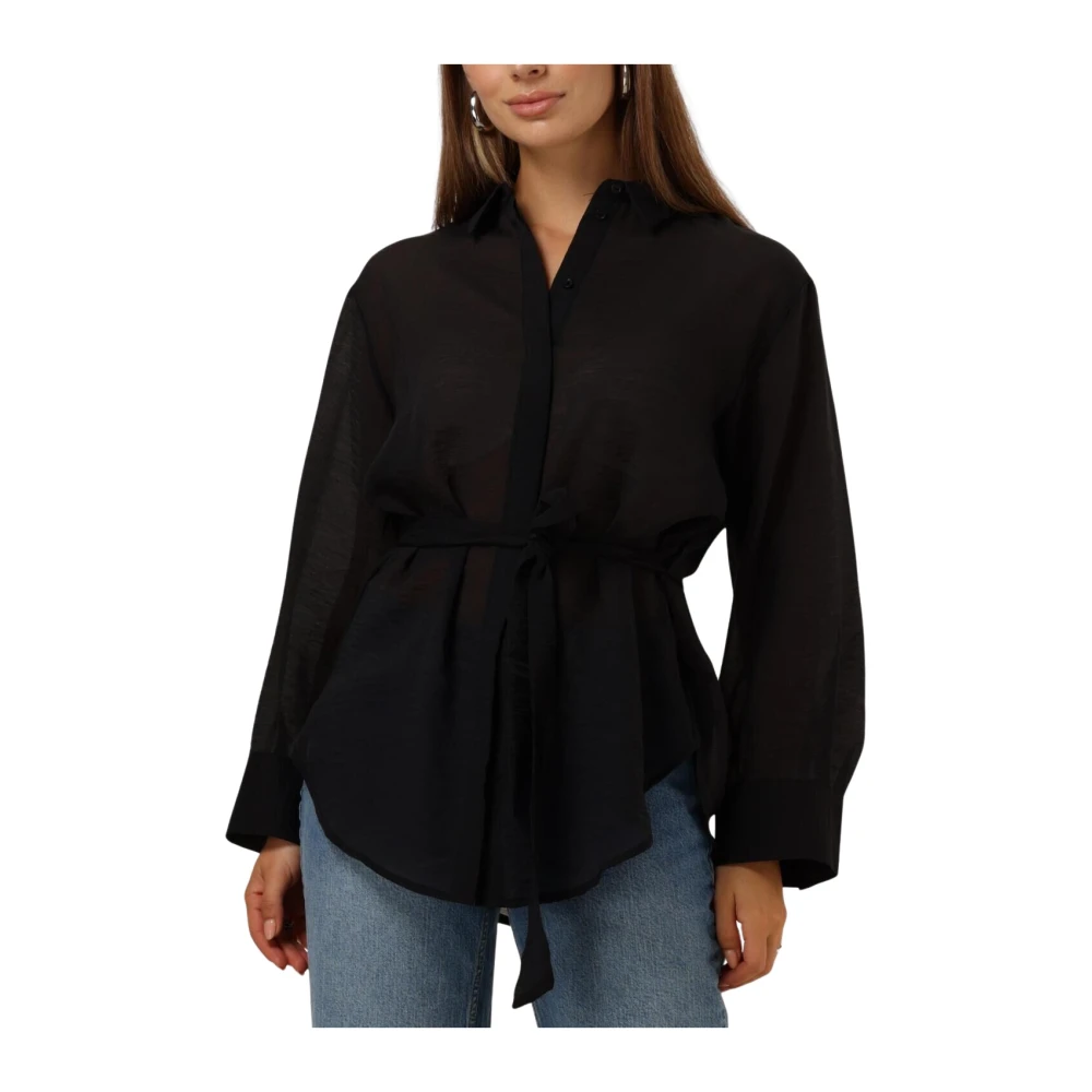 moss copenhagen Zwarte Blouse Mschcarcella Stijl Black Dames