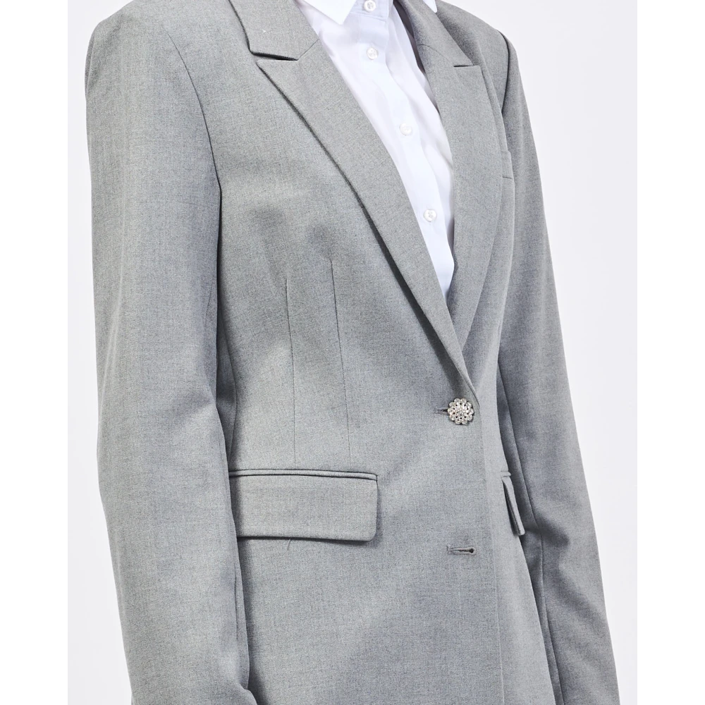 Guess Grijze jas met 2 knopen Gray Dames