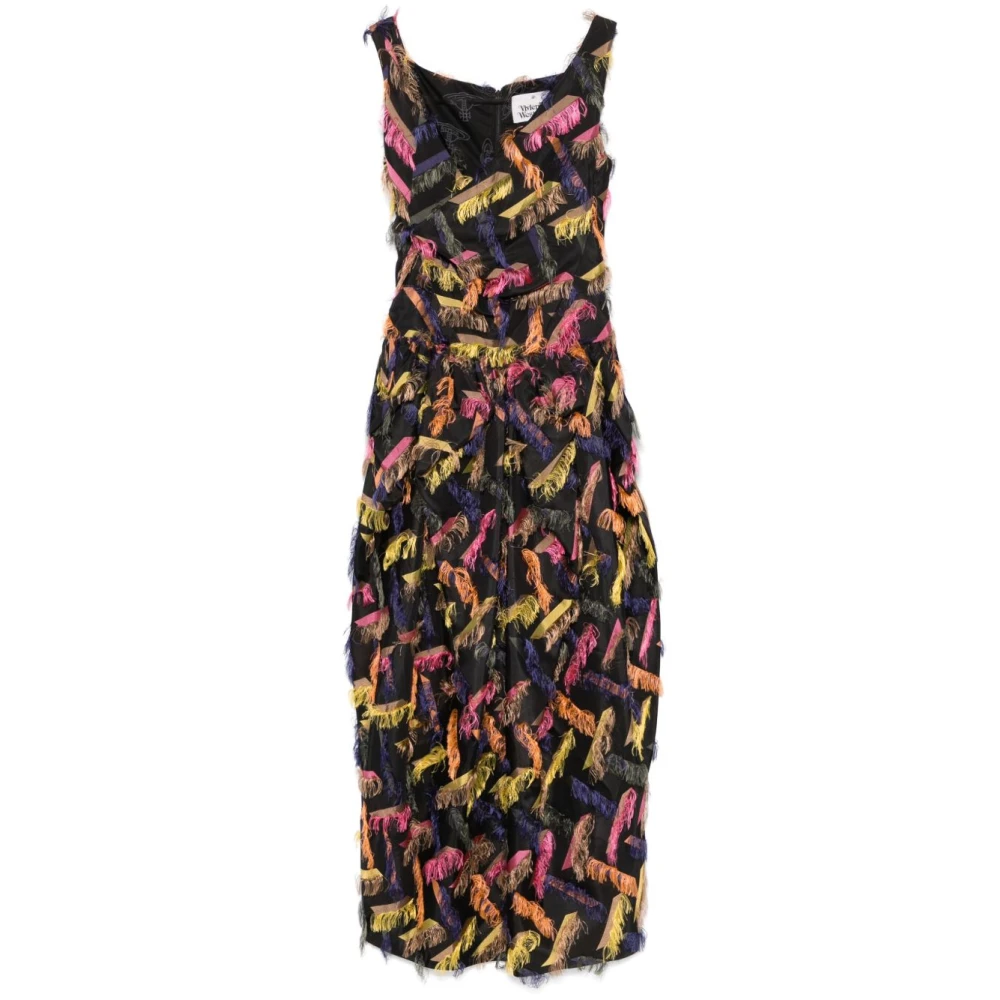 Vivienne Westwood Multicolor Mouwloze Jurk met Scoop Neck Multicolor Dames