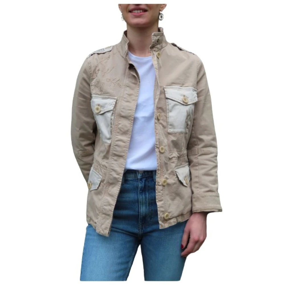 Mason's Geborduurde Eva Safari Jas Beige Dames