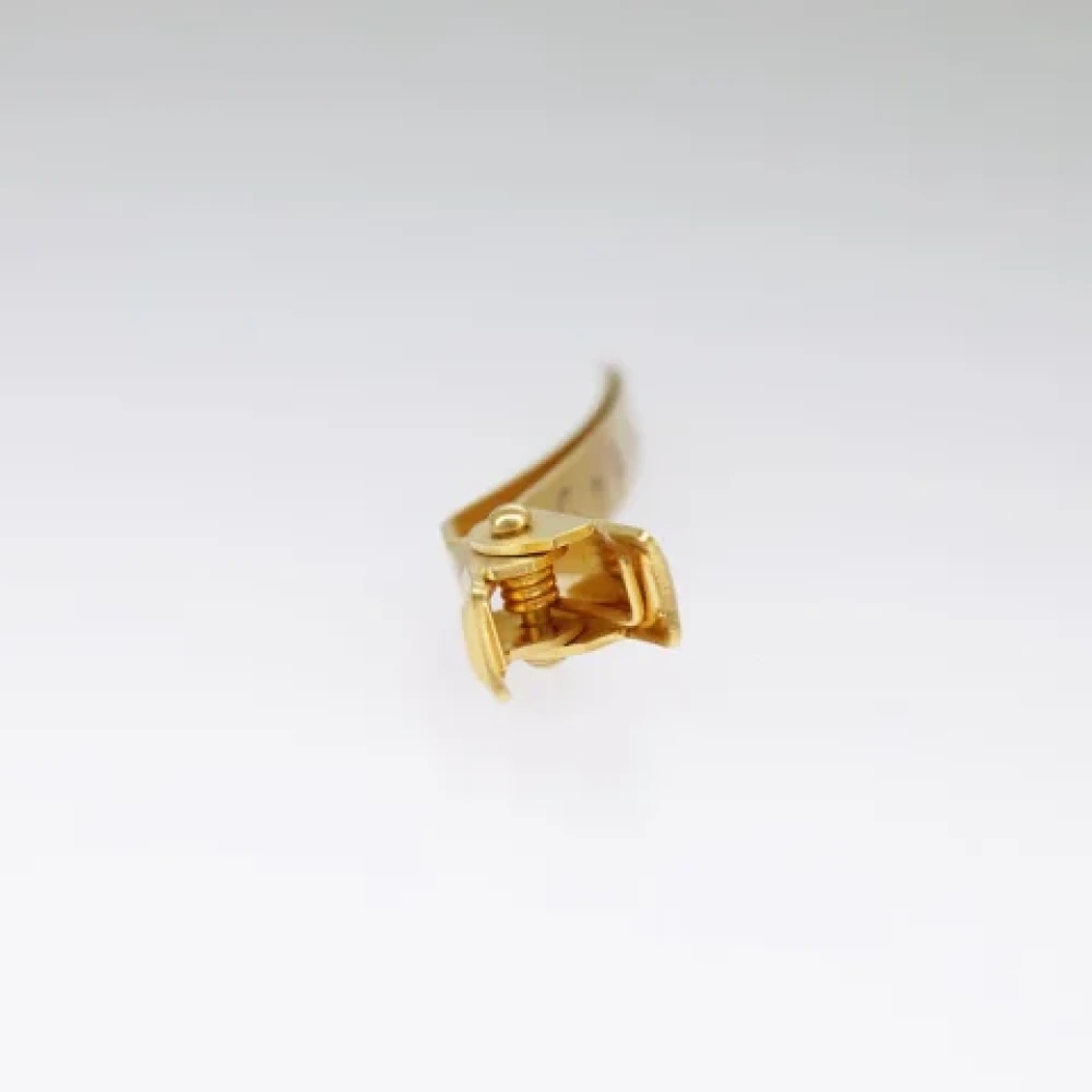 Chanel Vintage Pre-owned Metal hair-accessories Yellow Dames