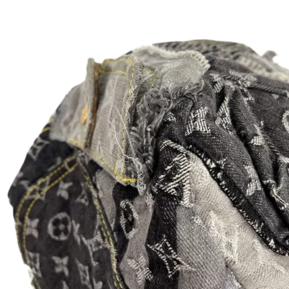 Louis Vuitton Vintage Pre-owned Denim louis-vuitton-bags Gray Dames