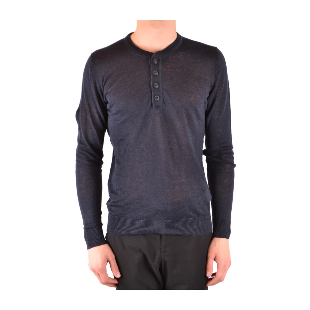 Woolrich Men's Blue Stylish Jumpers For All Occasions - Round-Neck Knitwear - Xl - Knitwear
