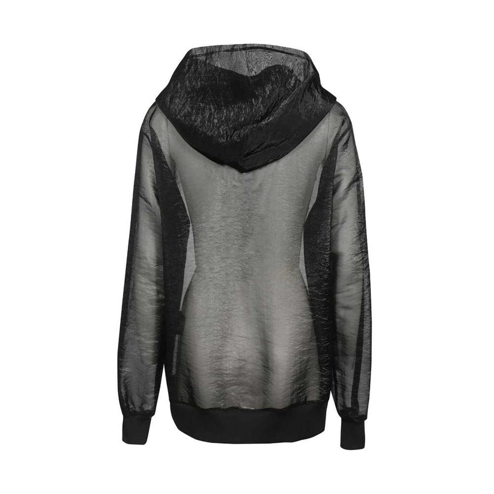 John Richmond Zijden Hoodie met Strass Black Dames