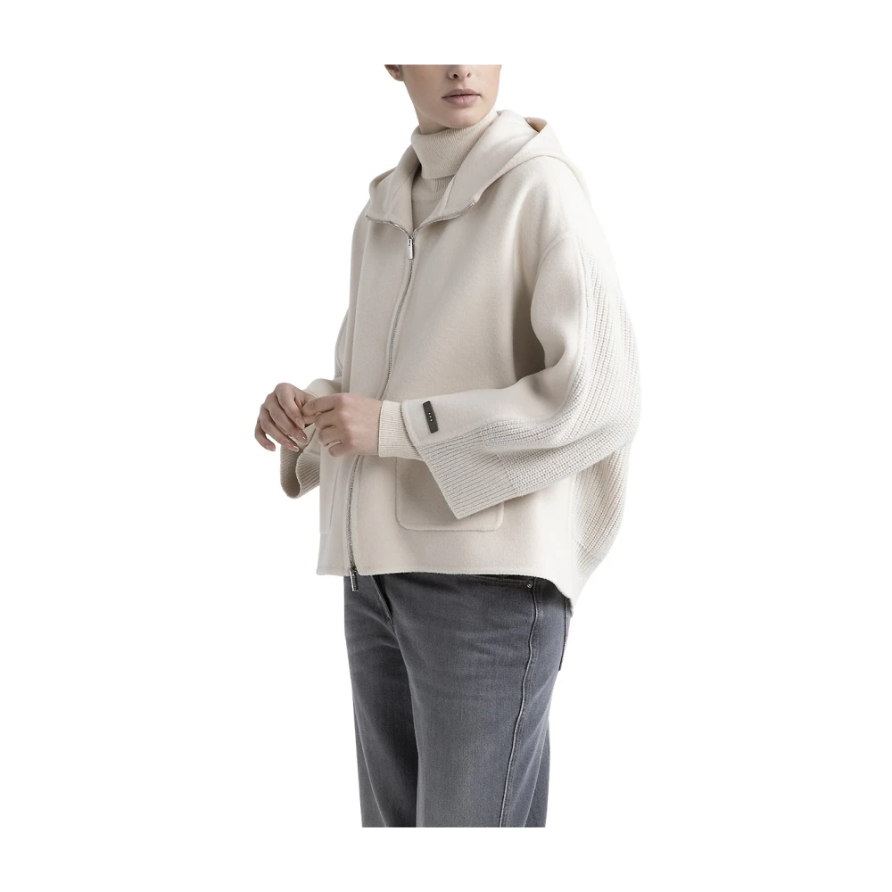 PESERICO Puurnieuwe wollen en kasjmier jas Beige Dames