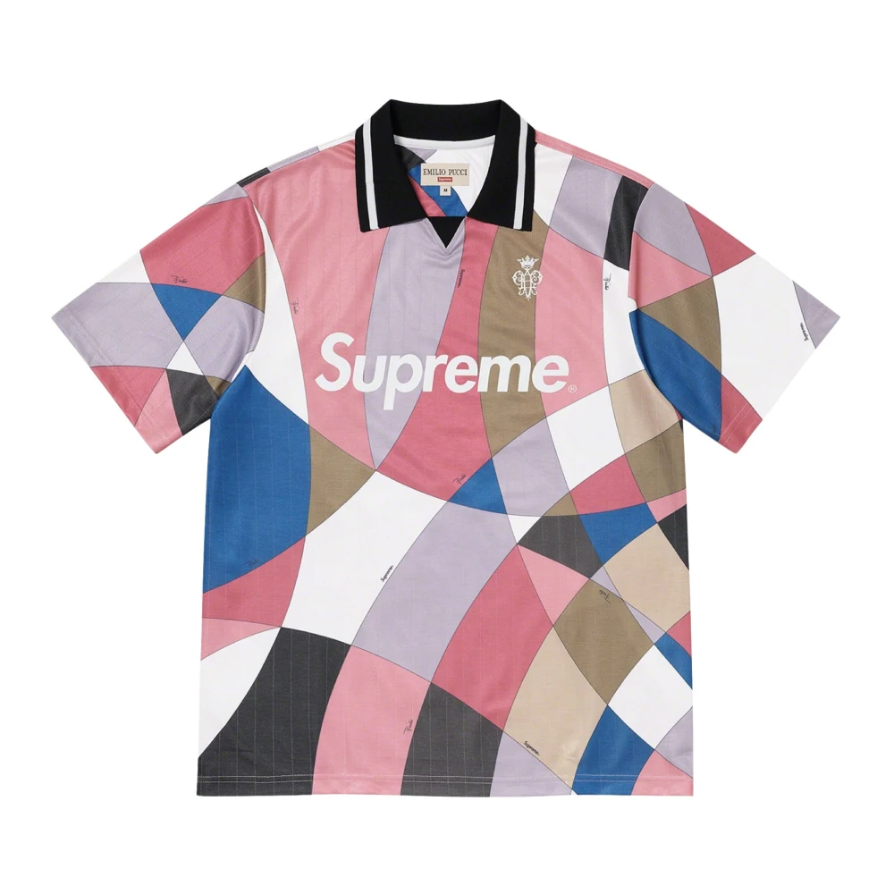 Supreme Beperkte Oplage Voetbalshirt Stoffig Roze Multicolor Heren