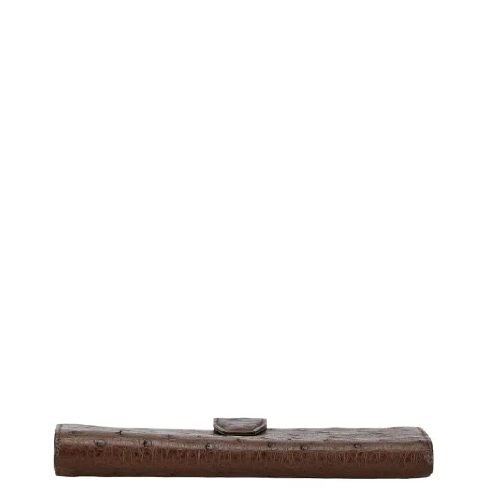 Loewe Pre-owned Leather wallets Brown Dames