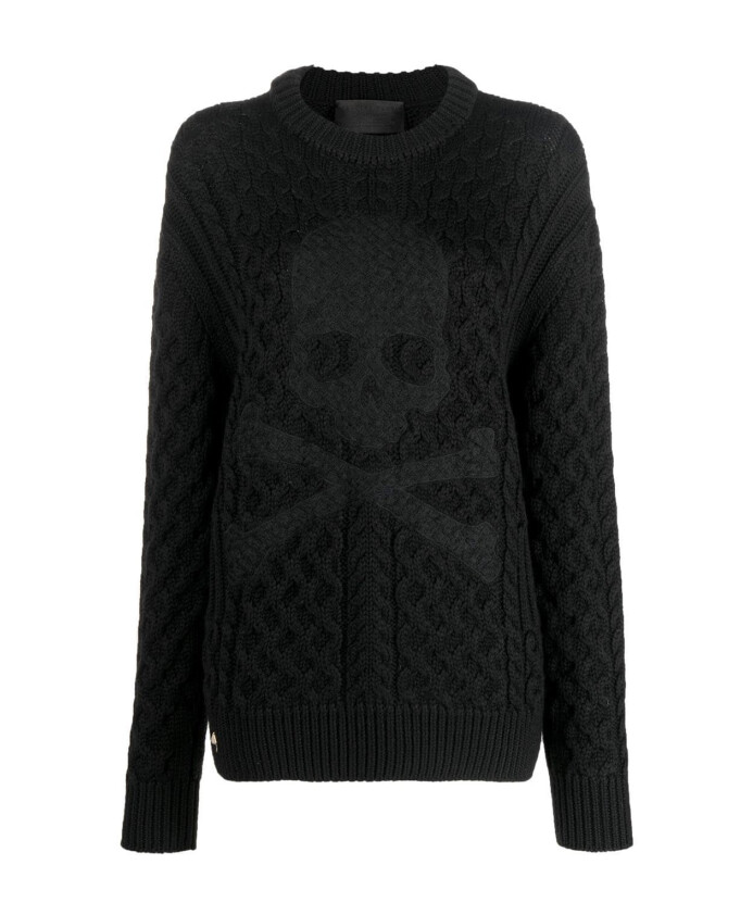 black-wool-acrylic-sweater-pullover