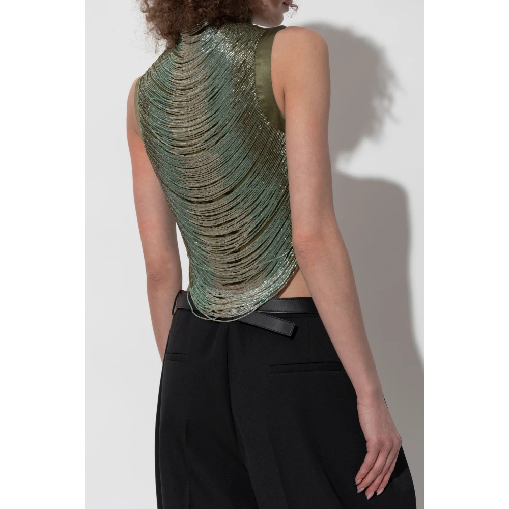 Cult Gaia Top Taraji Green Dames