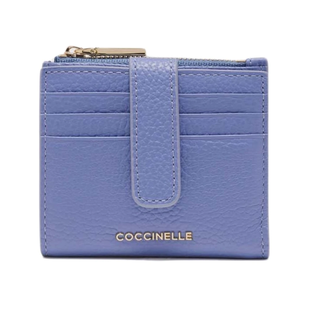 Coccinelle Women's Blue Wallets & Cardholders, One Size, Metallic Soft Wallet