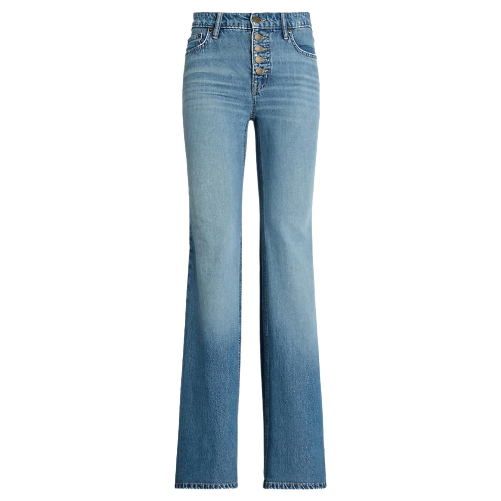 Ralph Lauren Lichtblauwe jeans met wijde pijpen Blue Dames