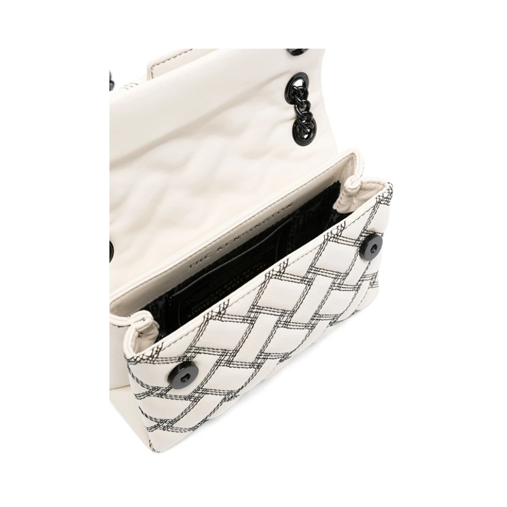Kurt Geiger Witte Schoudertas met Kettingriem White Dames