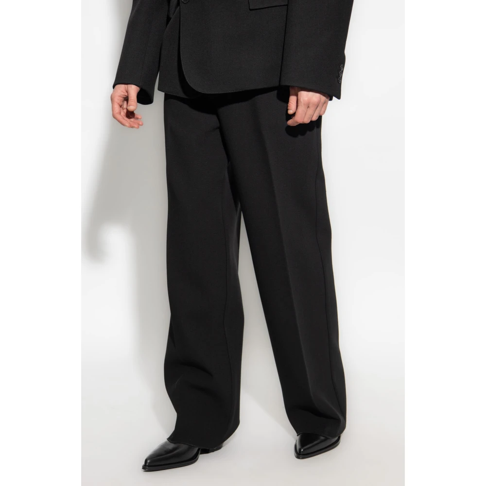 Off White Wollen plooirokbroek Black Heren