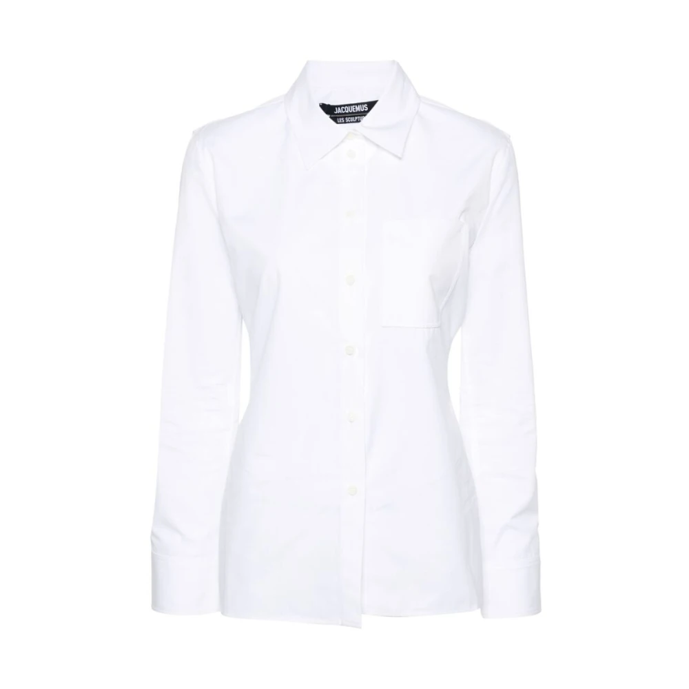 Jacquemus Klassieke Witte Katoenen Overhemd White Dames