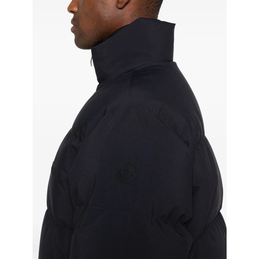 Moncler Blauwe Parka voor Moderne Man Blue Heren