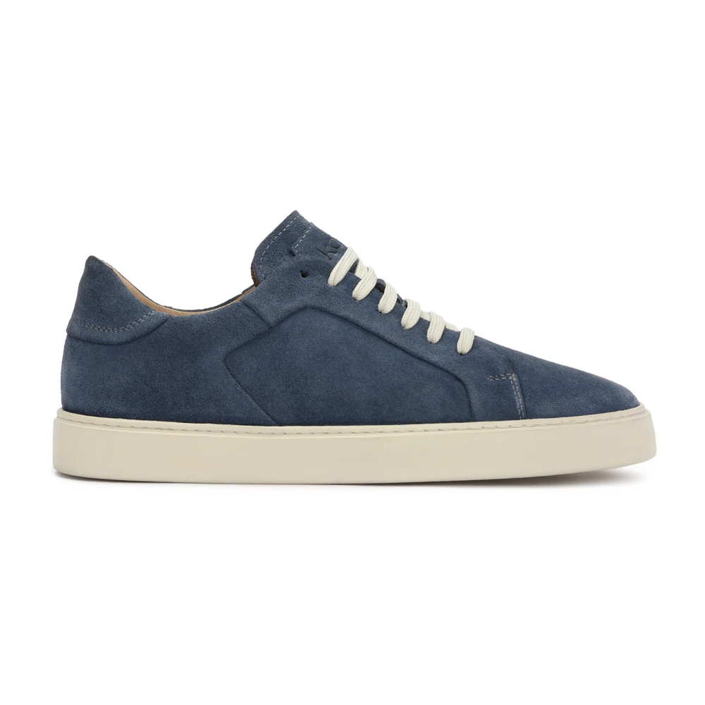 Kazar Donkerblauwe sneakers op een witte zool Heren Schoenen
