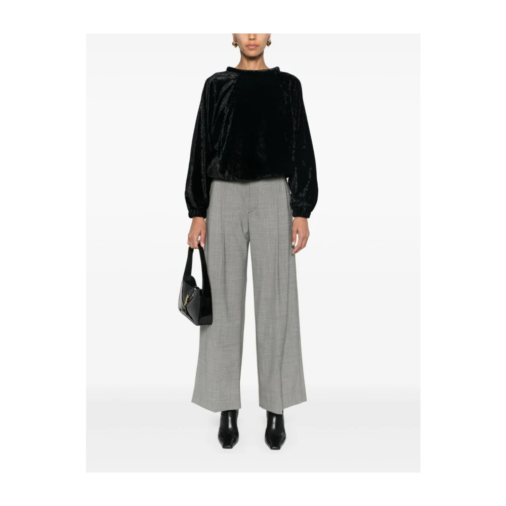 Isabel marant Fluweel Zwart Top Chic Stijl Black Dames