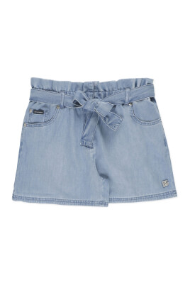 shorts-fille-en-coton-bleu-avec-logo-strass
