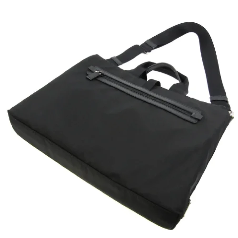 Prada Vintage Pre-owned Leather shoulder-bags Black Dames