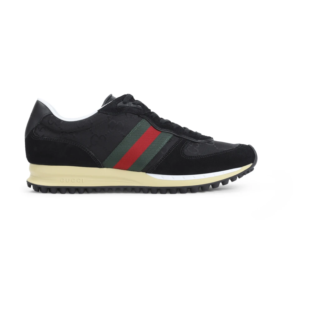 Gucci Men's Black Sneakers, 9 Uk, Nora Trainers