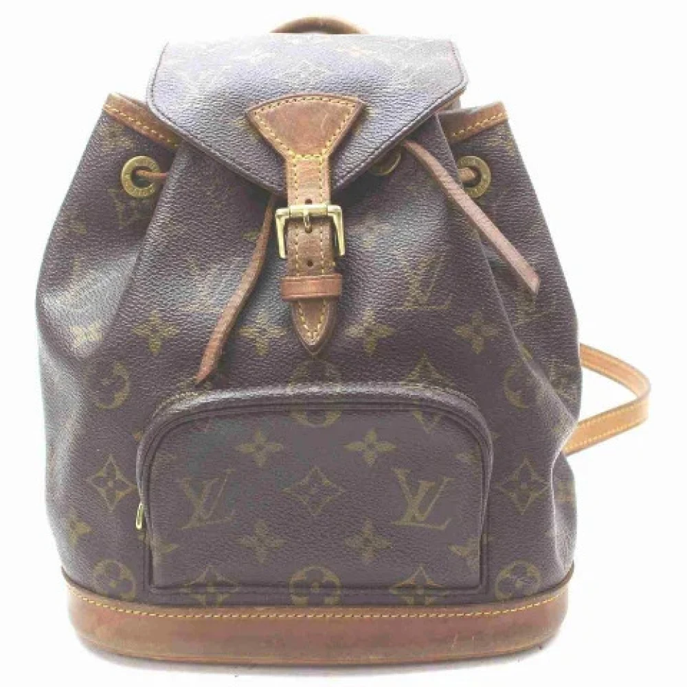 Louis Vuitton Vintage Begagnad Ryggsäck, Bra Skick, Monogram Brown, Dam