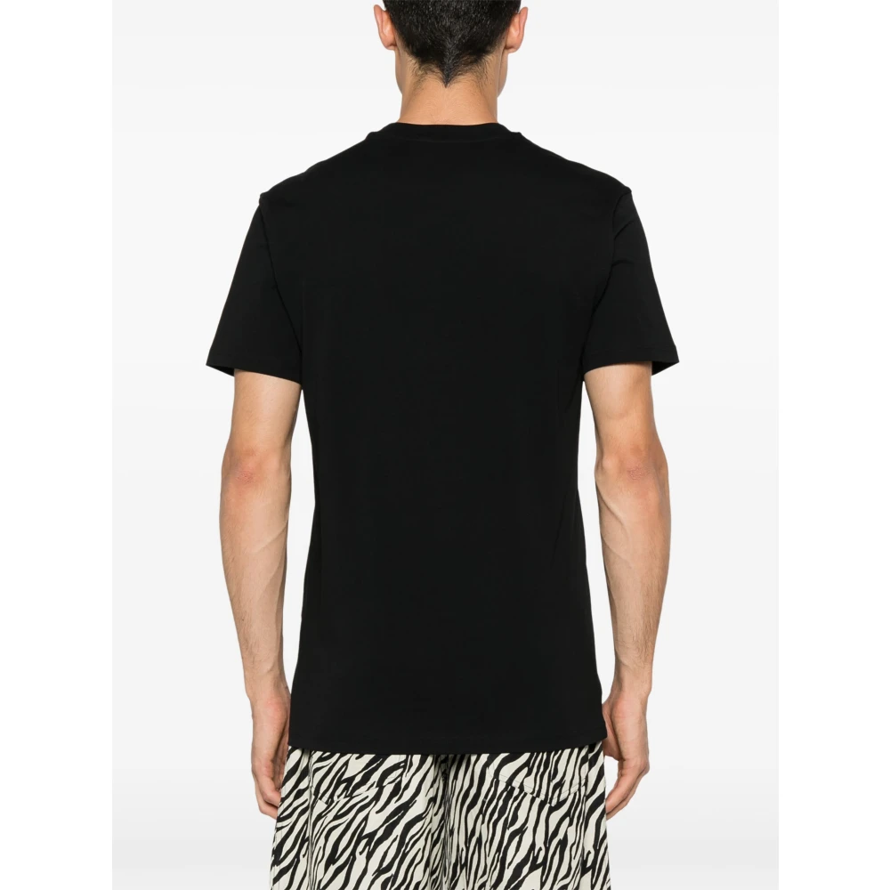 Moschino Geborduurde Beer T-shirts en Polos Black Heren