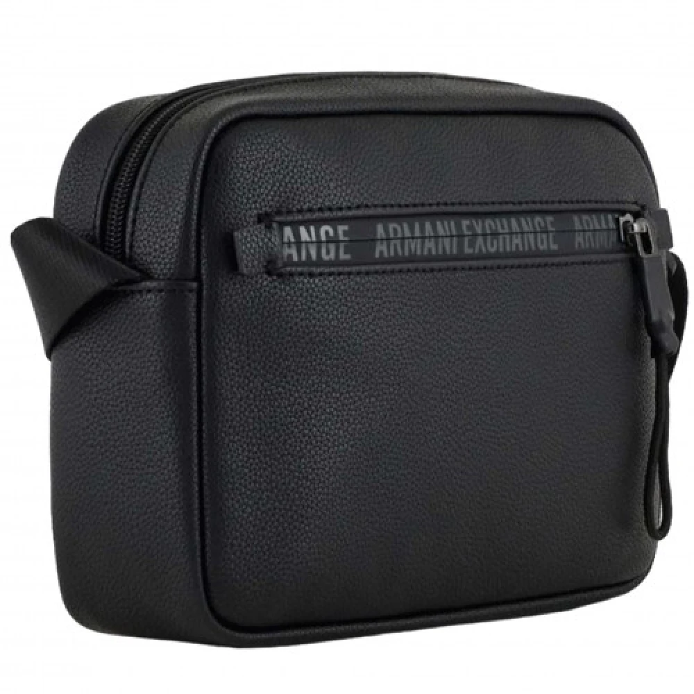 Armani Exchange Stijlvolle Heren Schoudertas Black Heren