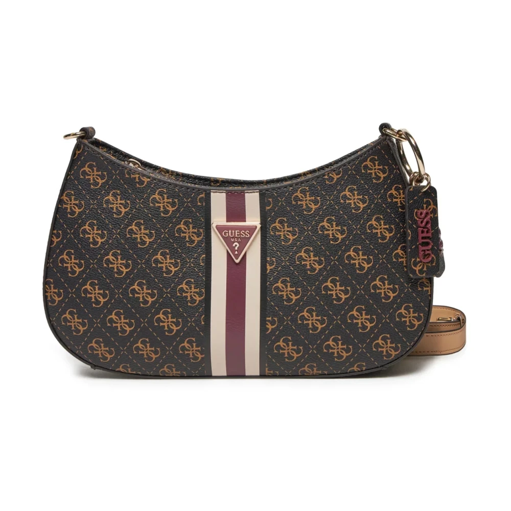 Guess Bruine PU leren schoudertas Brown Dames