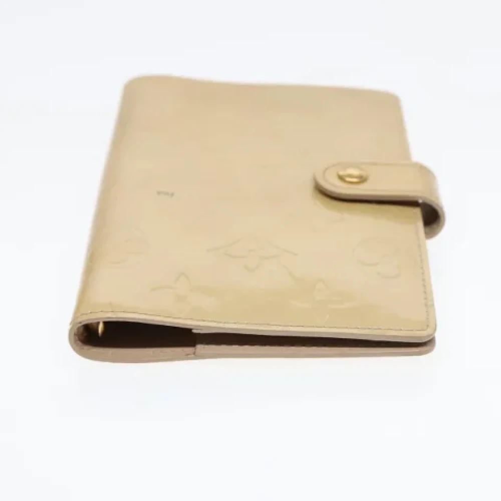 Louis Vuitton Vintage Pre-owned Leather home-office Beige Dames