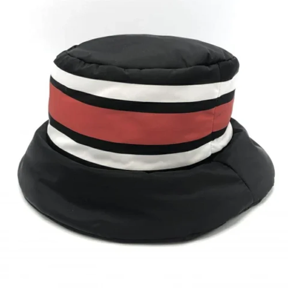 Prada Vintage Pre-owned Nylon hats Black Dames