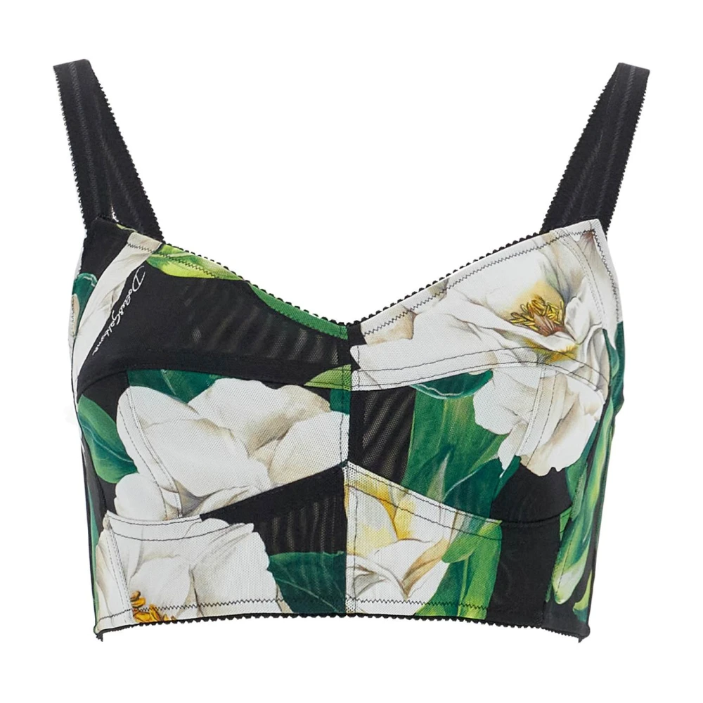 Dolce & Gabbana Bloemenpatroon Diepe Halslijn Beha Multicolor Dames