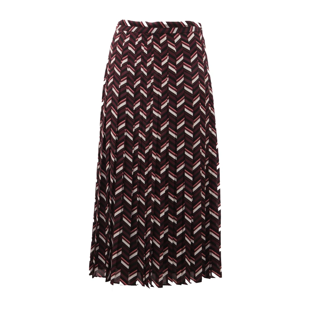 Michael Kors Women's Red Midi Skirts, 3XL, Cordovan Midi Skirt