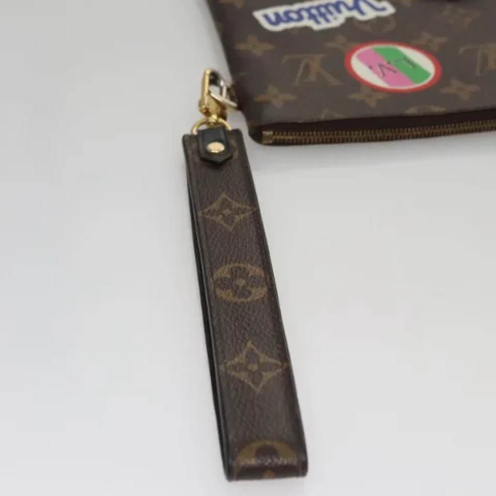 Louis Vuitton Vintage Pre-owned Canvas pouches Brown Dames