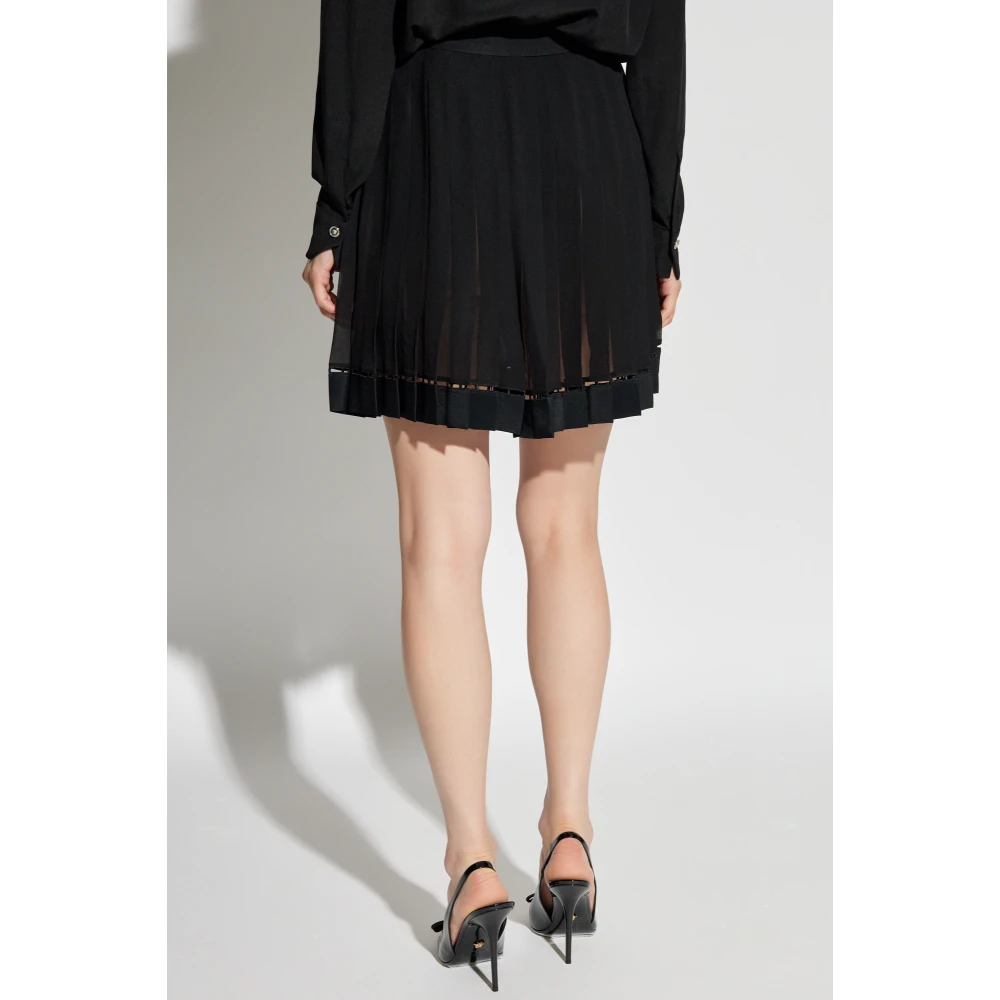 Versace Geplooide rok Black Dames