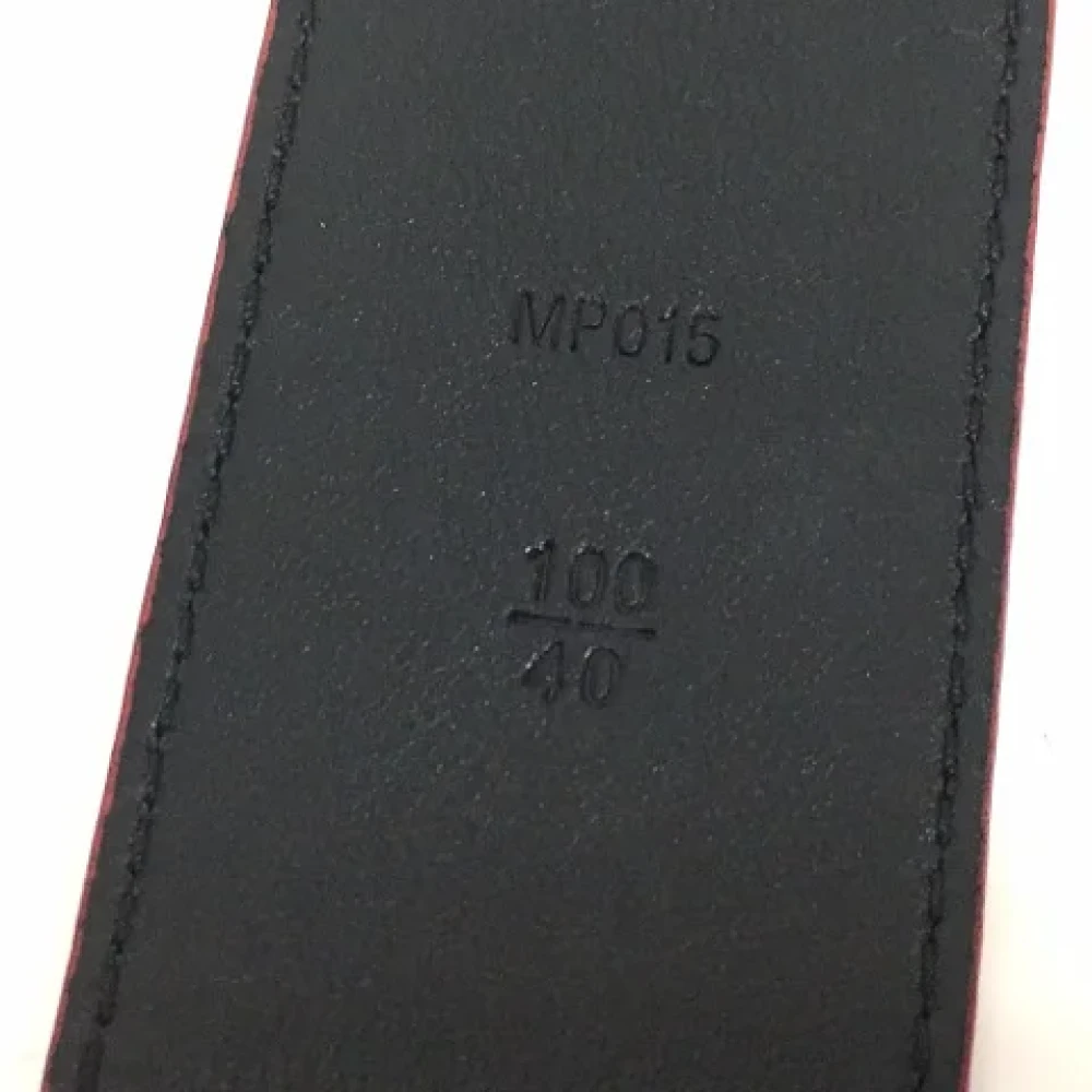 Louis Vuitton Vintage Pre-owned Leather belts Red Dames