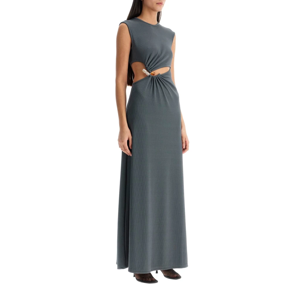 Christopher Esber Concave Stone Gebreide Jurk met Kwarts Gray Dames