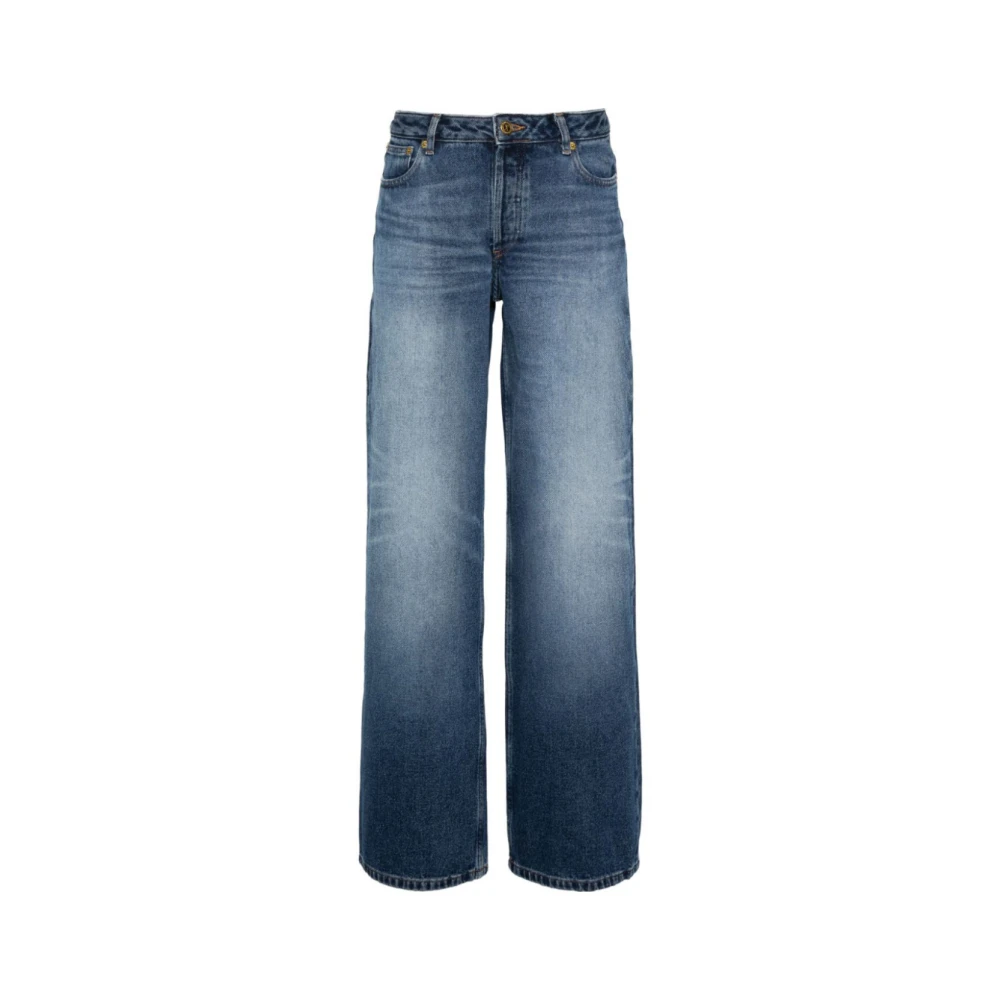 A.p.c. Elisabeth Straight-Leg Jeans in Gewassen Indigo Blue Dames