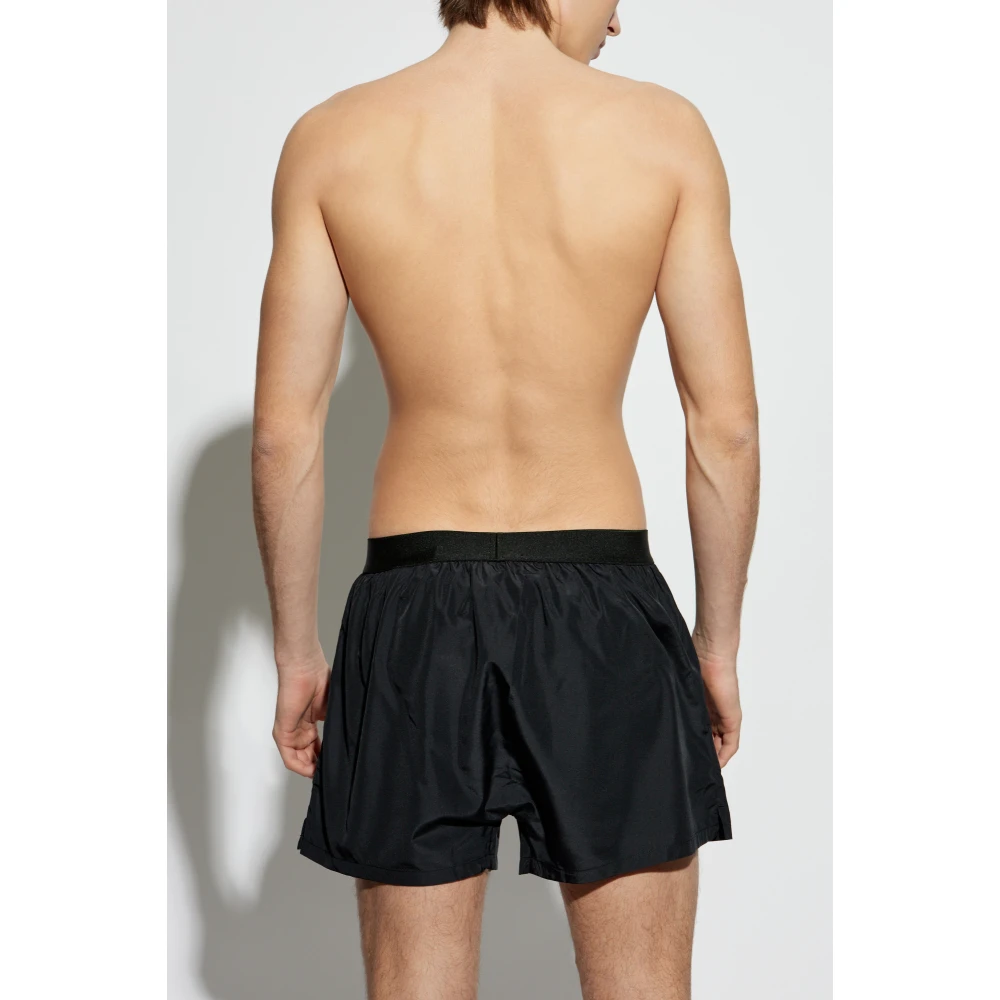 Dsquared2 Logo zwemshorts Black Heren