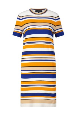 robe-midi-rayee-a-manches-courtes